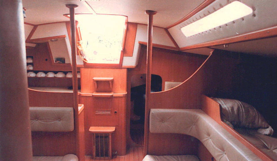 Oyster 37 Saloon Facing Aft