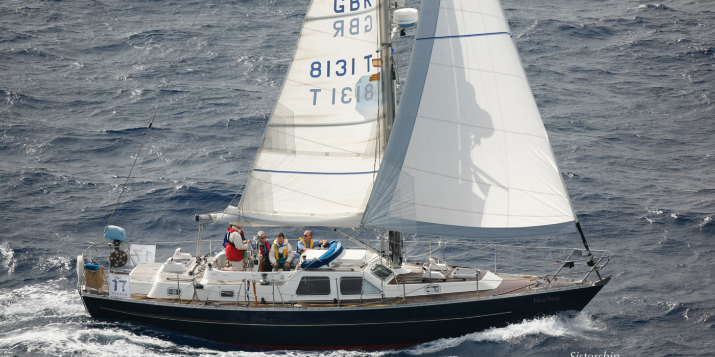 Oyster 406 Sailing Portside