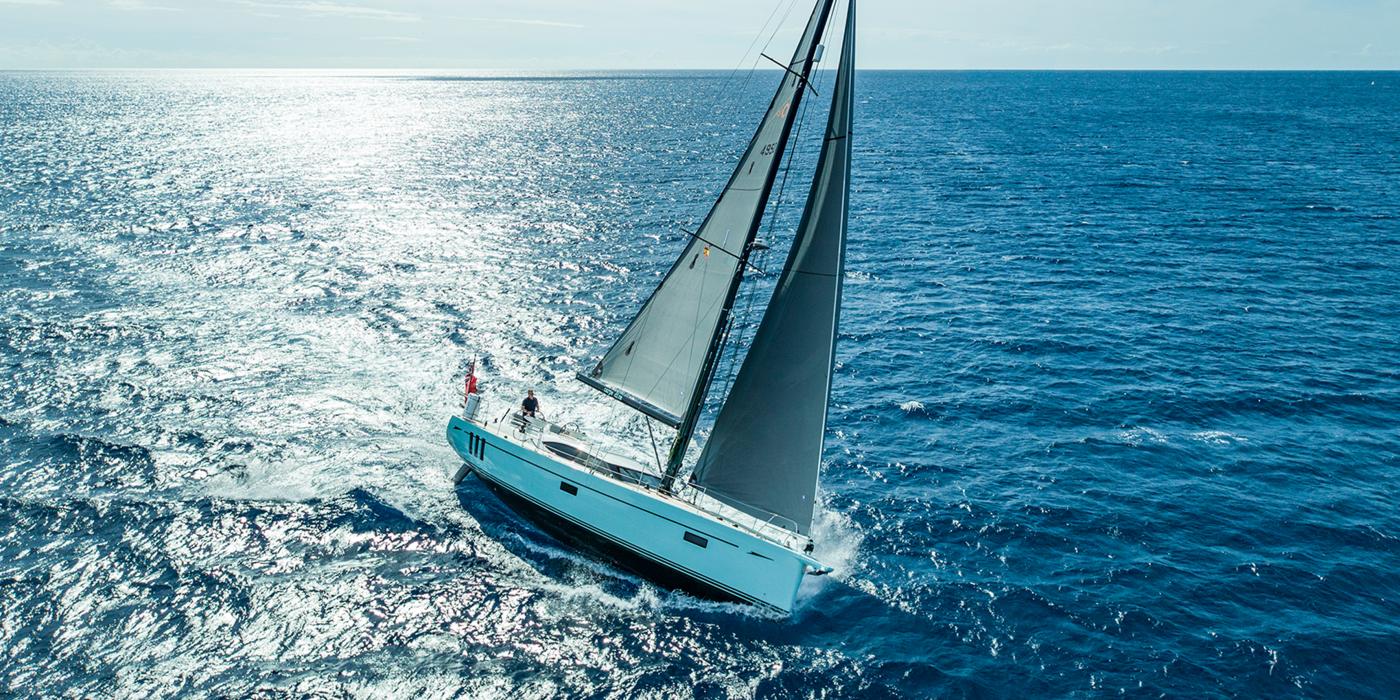 Oyster 495 50 Foot Bluewater Sailing Yacht Sailing High Speed