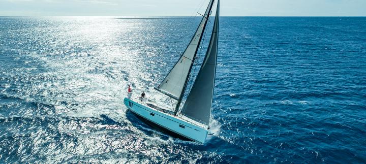 Oyster 495 50 Foot Bluewater Sailing Yacht Sailing High Speed
