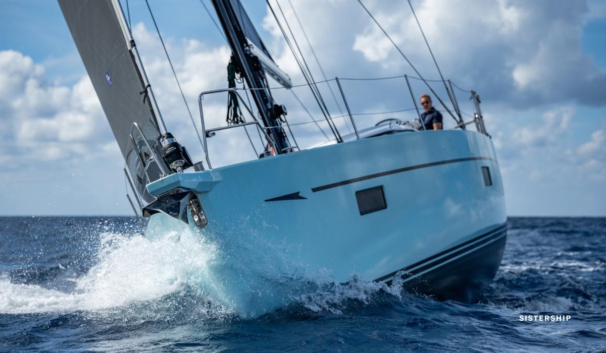 Oyster 495 Aquaries Bow Sailing Charter