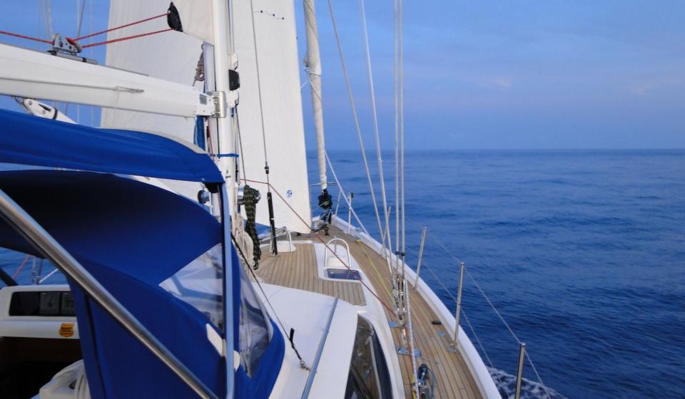 Oyster 53 Coachroof and foredeck