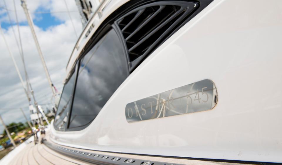 Oyster 545 Port Eyebrow Detail