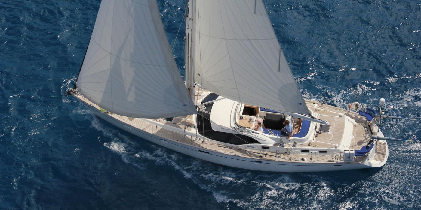Oyster 56 Sailing Aerial v2