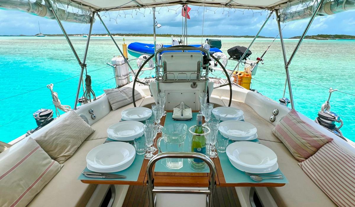 Oyster 56 Sea Pearl Oyster Yacht Charter Cockpit 2