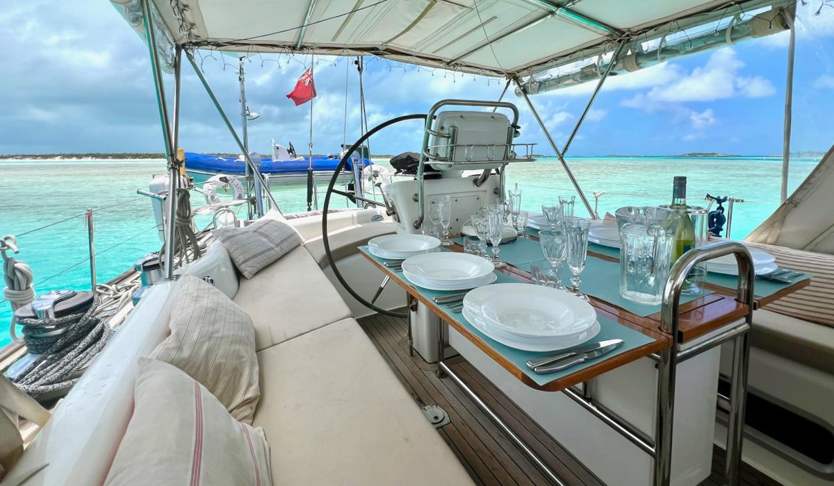 Oyster 56 Sea Pearl Oyster Yacht Charter Cockpit