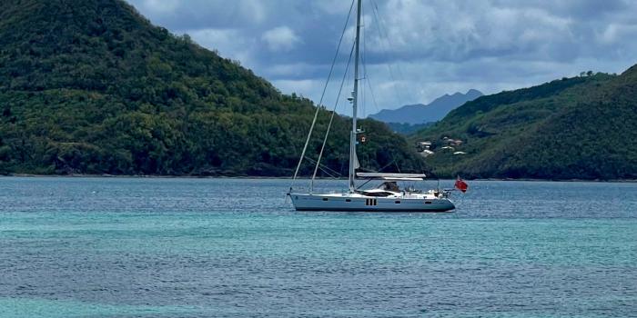 Oyster 575 Anchored 2