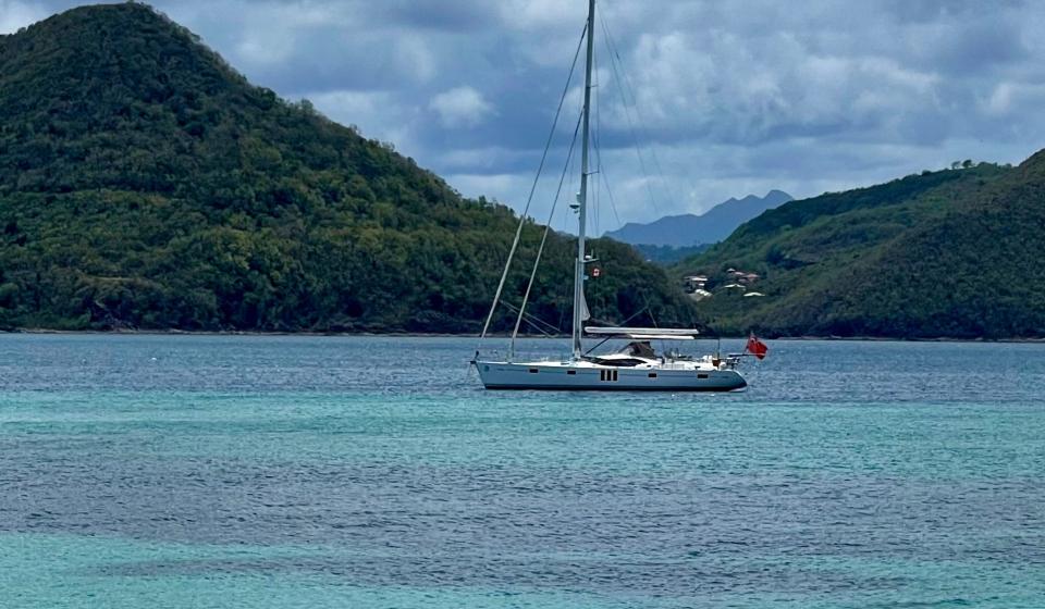 Oyster 575 Anchored 2