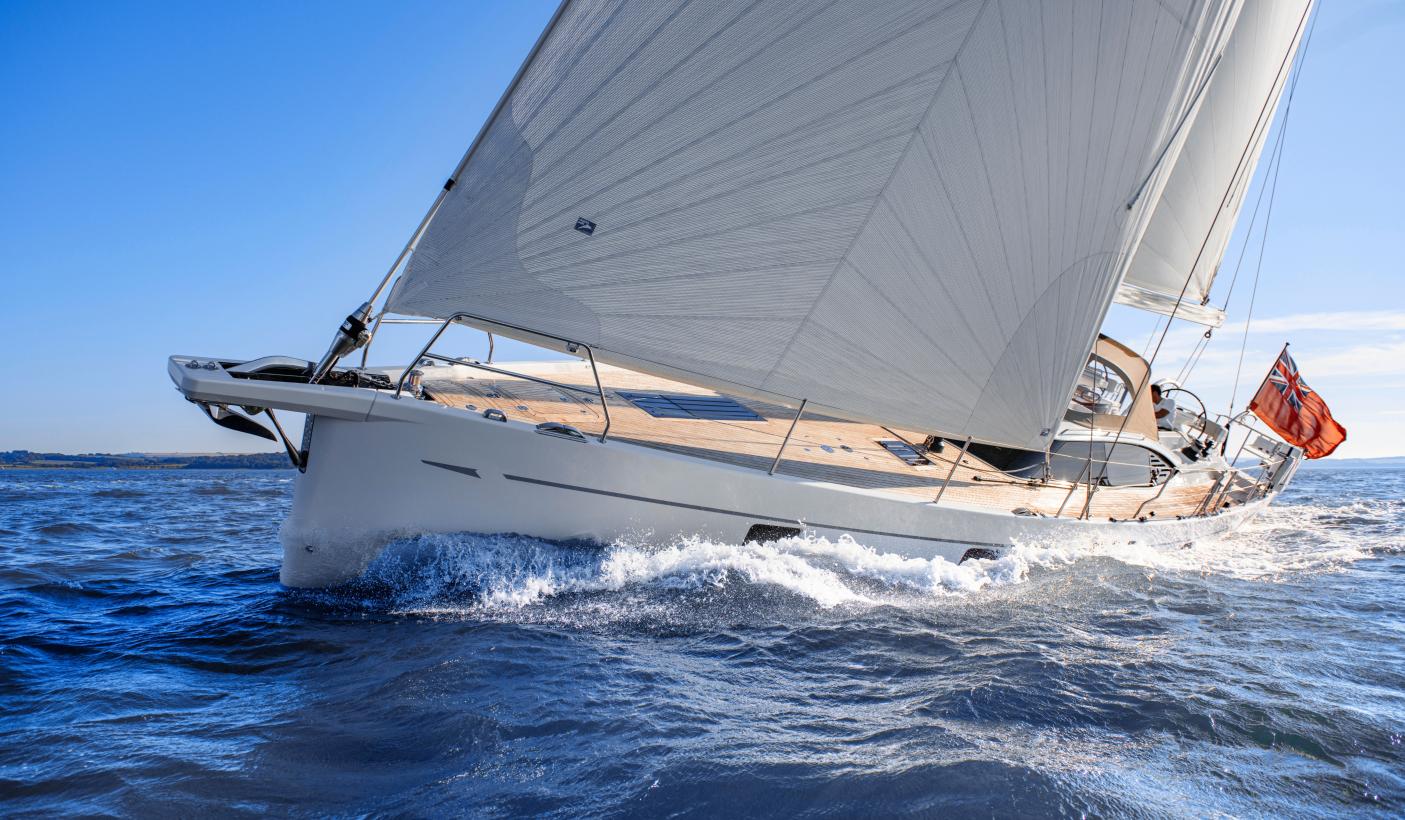 Oyster 595 60ft sailing yacht bow sprit rt d