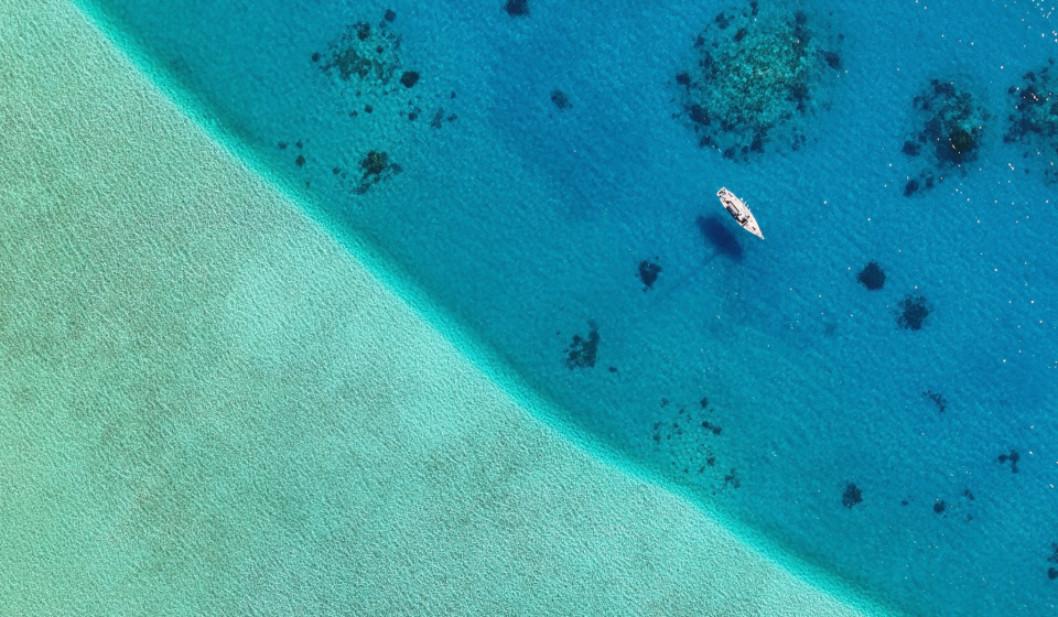 Oyster 595 Carina Drone Oyster World Rally French Polynesia