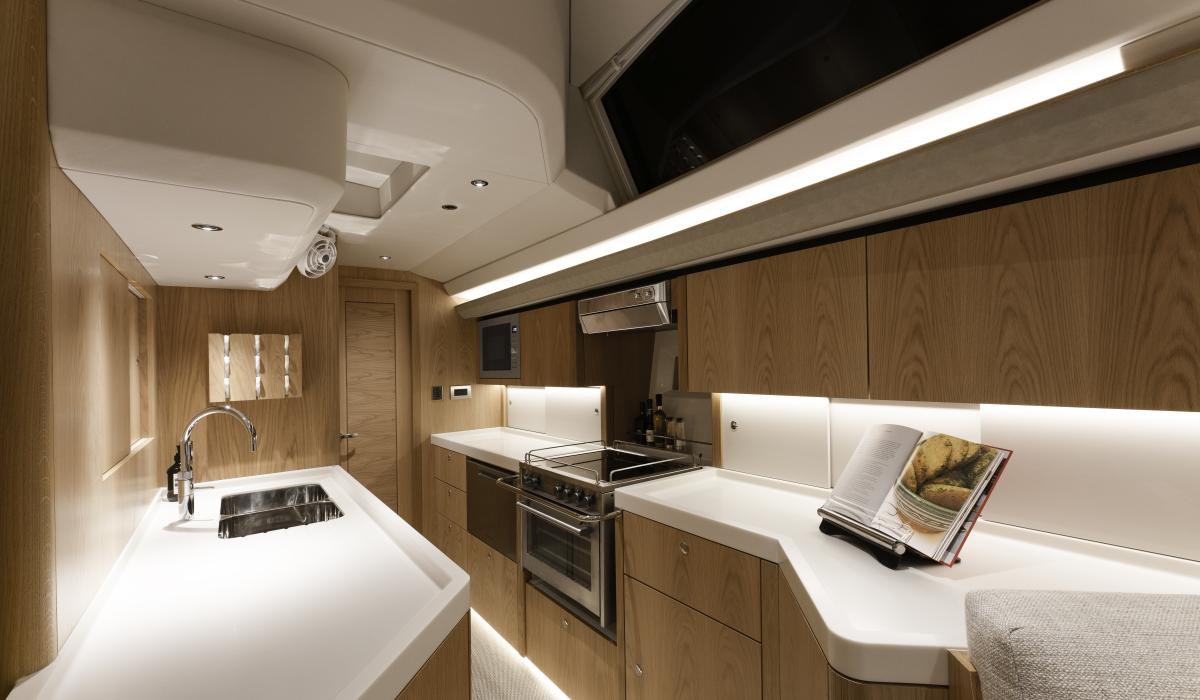 Oyster 595 Luxury 60 foot sailing yacht galley