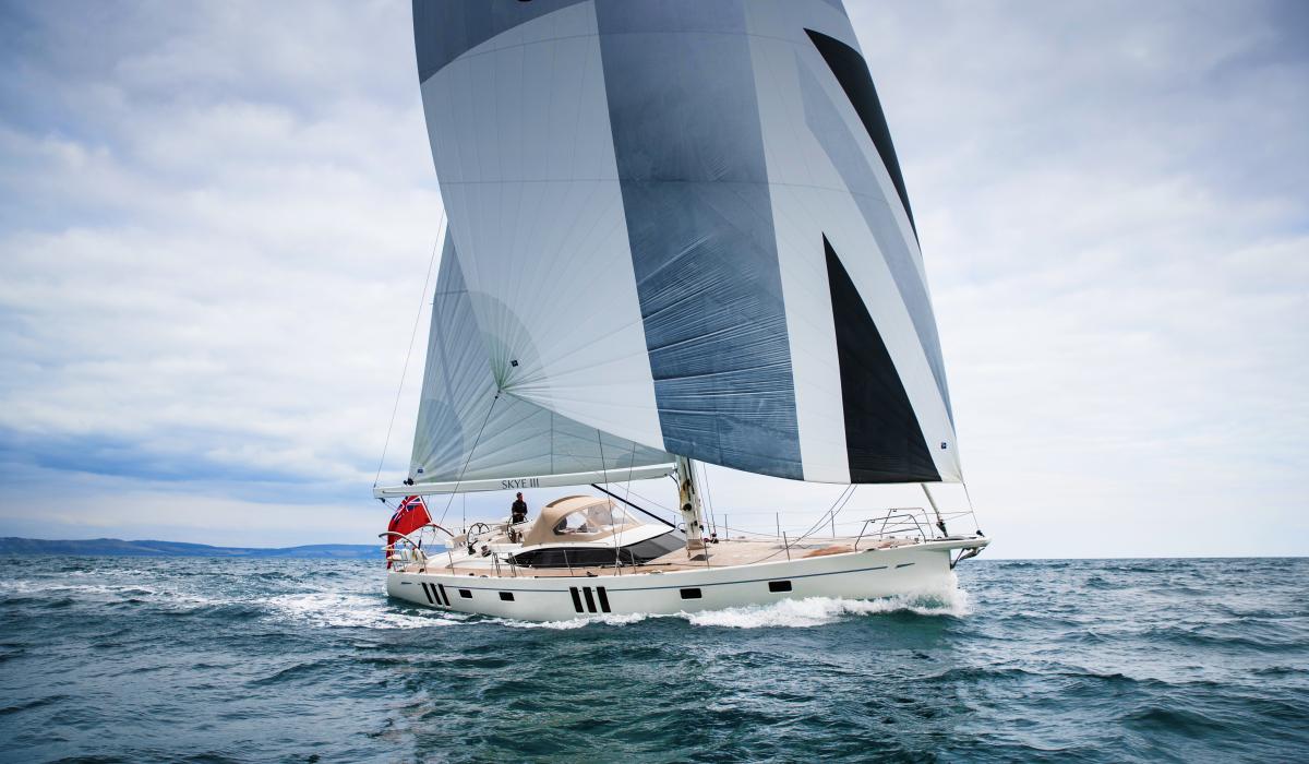 Oyster 595 sail boat blue water sailing yacht