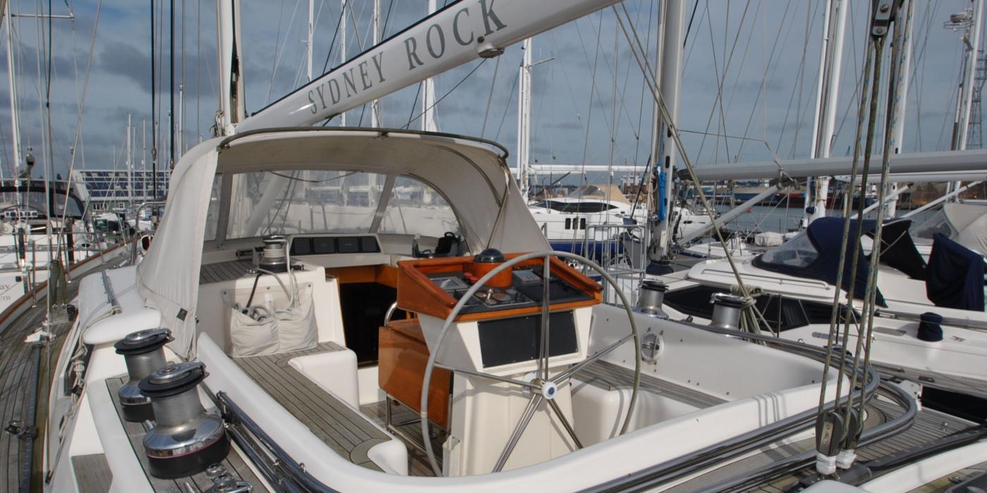 Oyster 61 Cockpit and helm