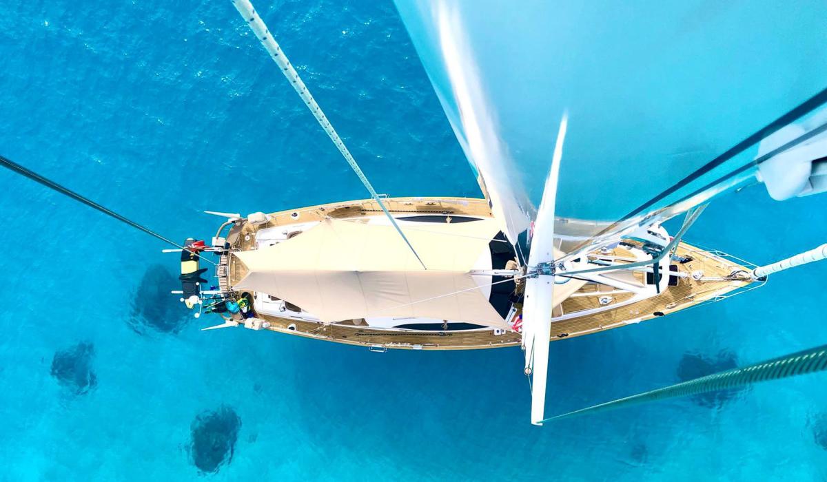 Oyster 62 Uhuru Bird Eye View