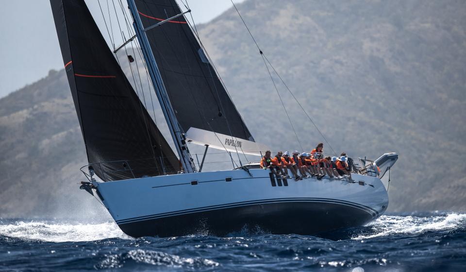 Oyster 625 Papillon Sailing Antigua Regatta 2023