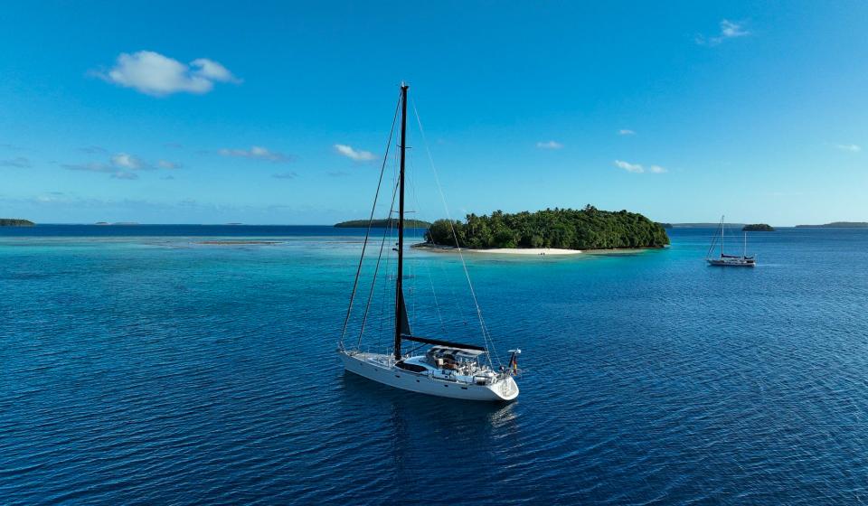 Oyster 655 Altaia in Vavau Archipelago Tonga