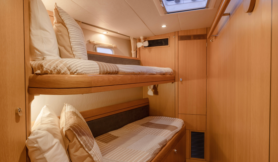 Oyster 655 Jersey Girl Sailing Yacht For Charter Crew Cabin