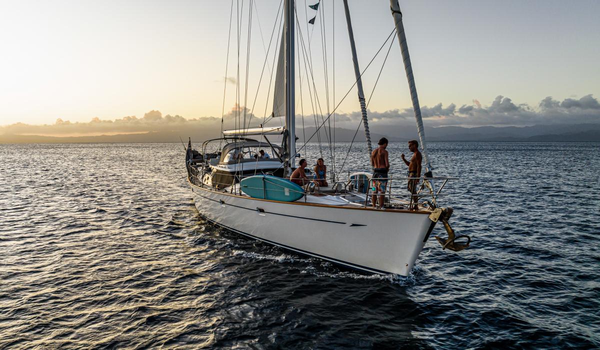Oyster 66 Archaeopteryx sailing Fiji