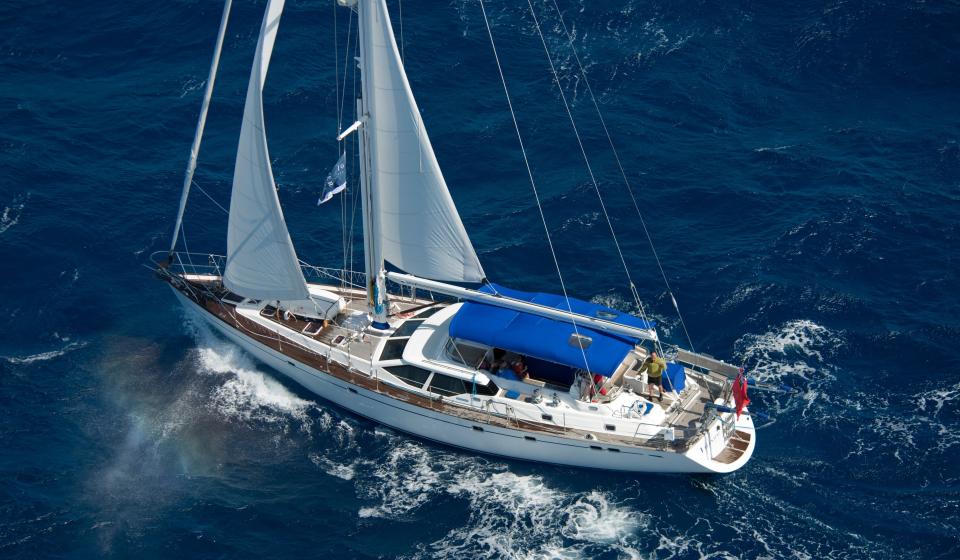 Oyster 66 Sailing Aerial