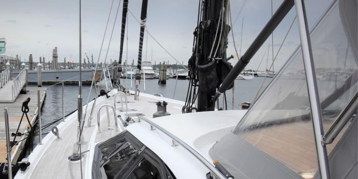 Oyster 72 deck