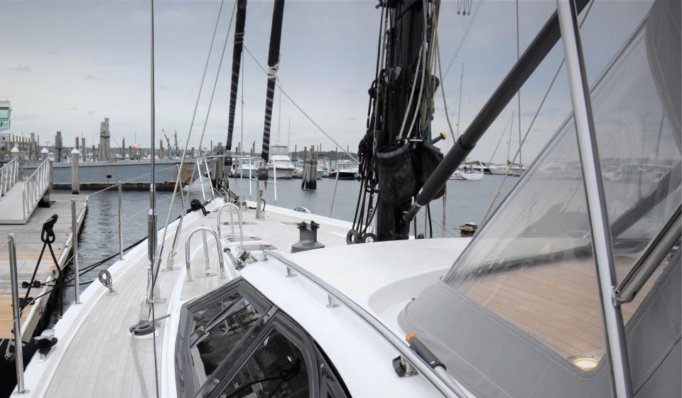 Oyster 72 deck