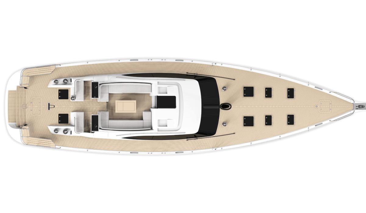 Oyster 745 75 Foot Deck Plan 1