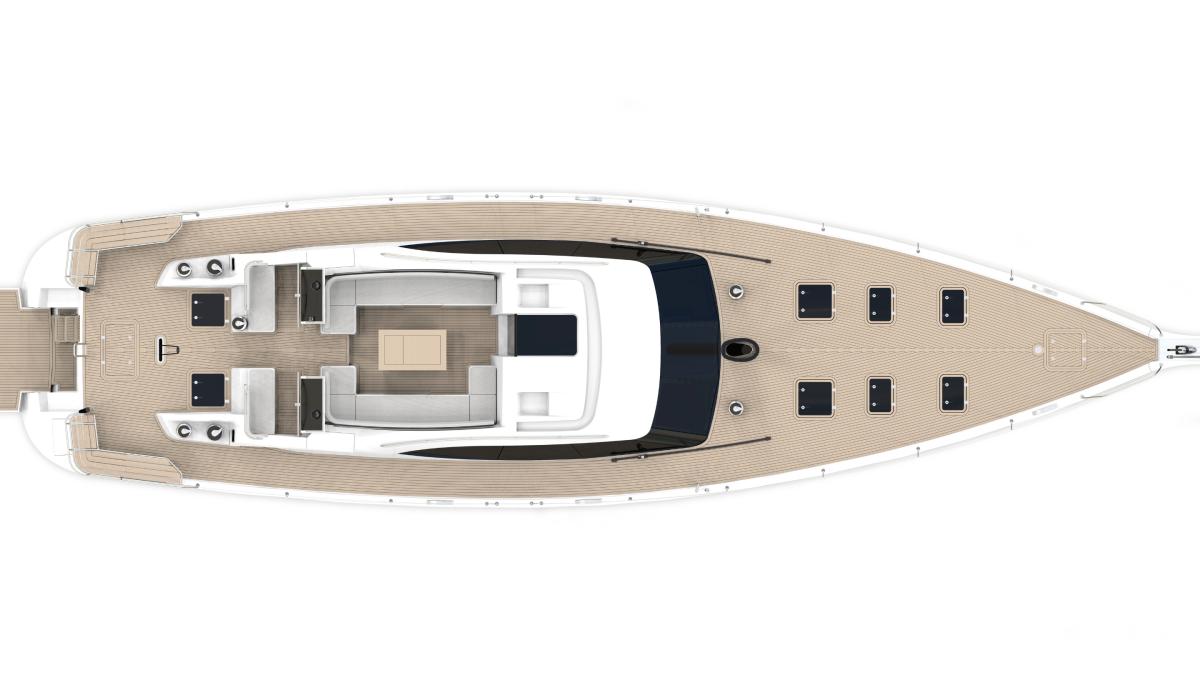 Oyster 745 75 Foot Deck Plan 2