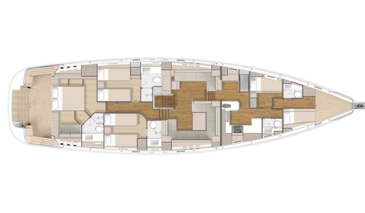 Oyster 745 75 Foot Deck Plan 3