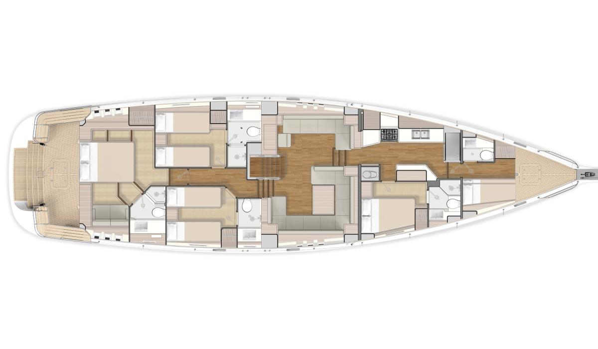 Oyster 745 75 Foot Deck Plan 4