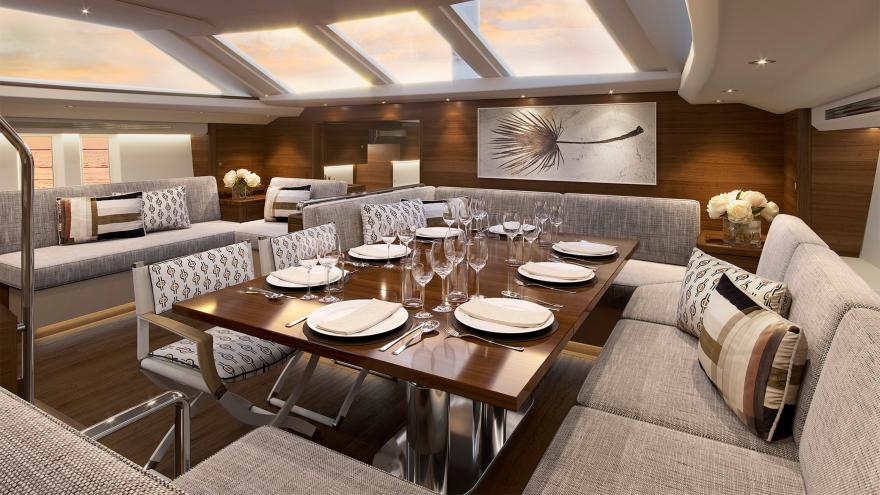 Oyster 745 Interior Images Walnut 5