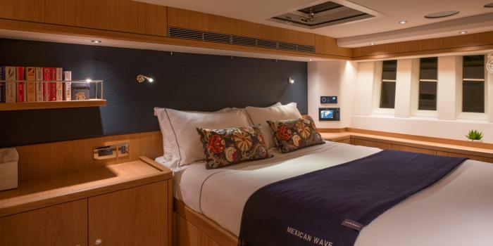 Oyster 745 Mexican Wave Gallery below deck On show in Bergen Norway 3