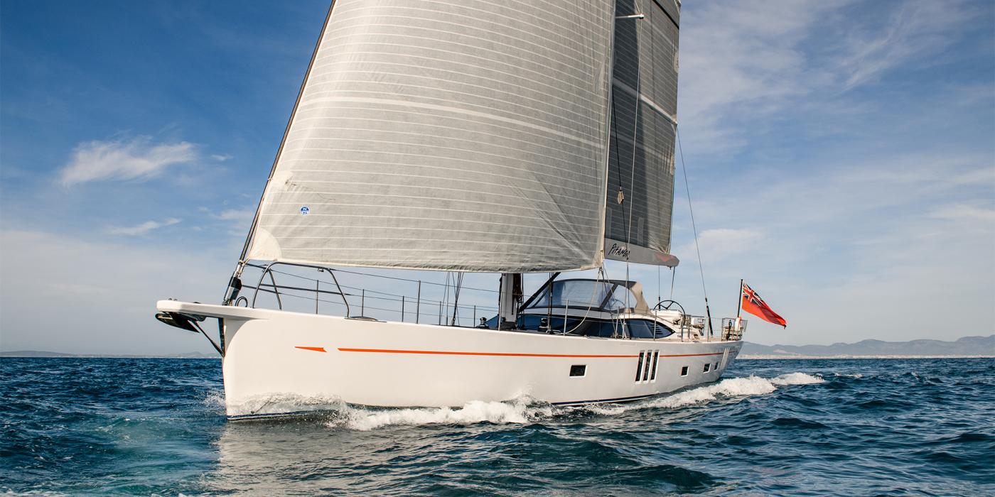 Oyster 745 Sailing Bow