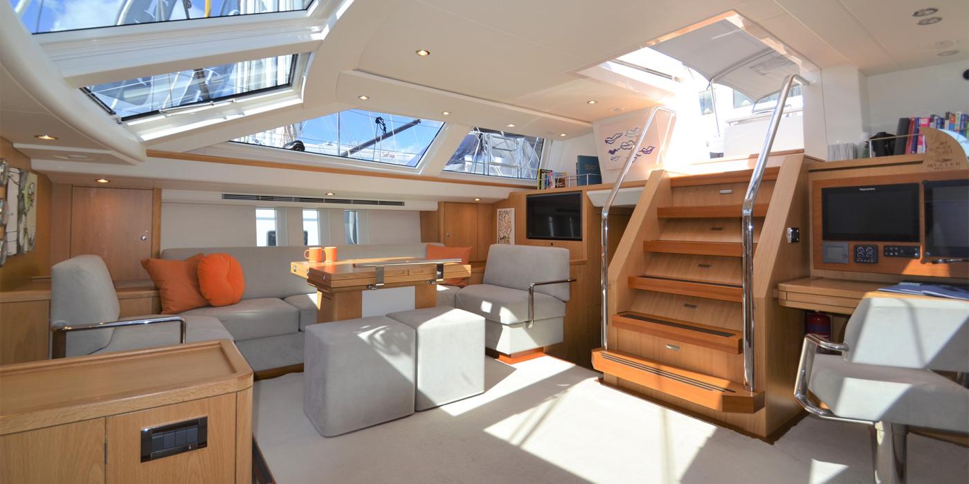 Oyster 745 Saloon and Chart Table