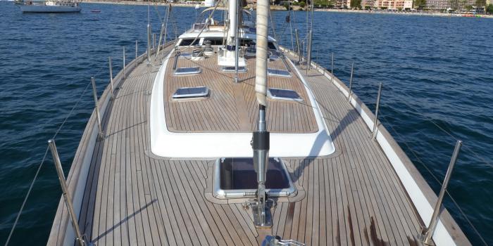 Oyster 80 Foredeck
