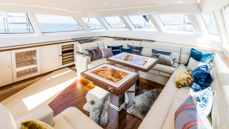 Oyster 885 Interior Saloon