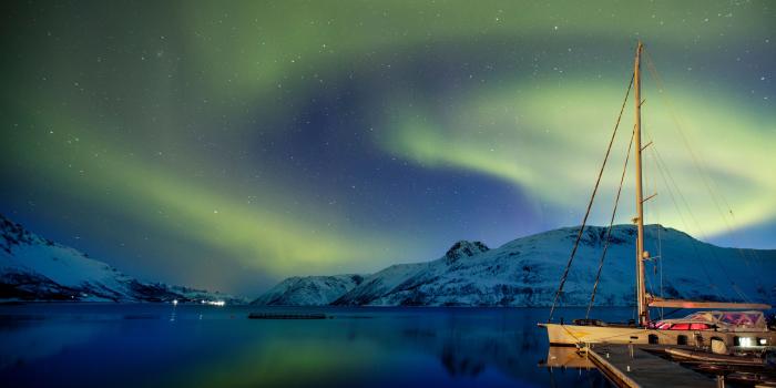 Oyster 885 Moored Northern Lights