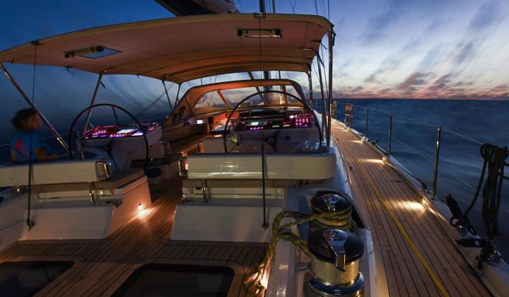 Oyster 885 SII Satori II Night Sailing towards Tonga