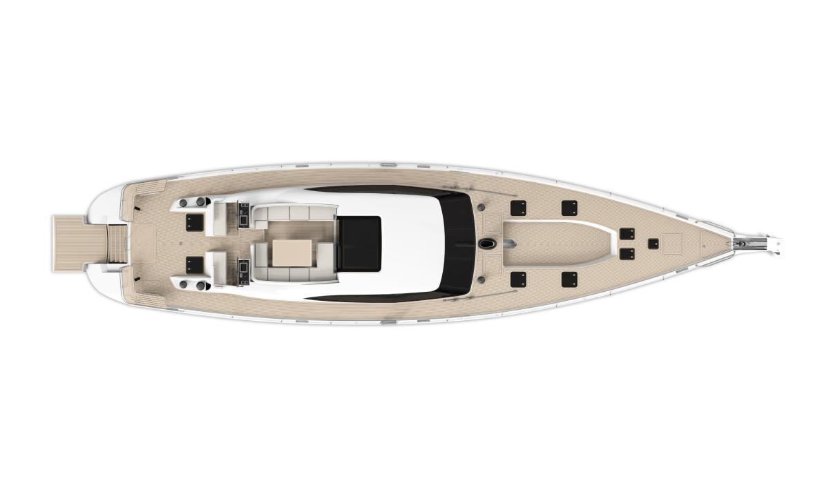 Oyster 885GT Deck and Interior Plans 2
