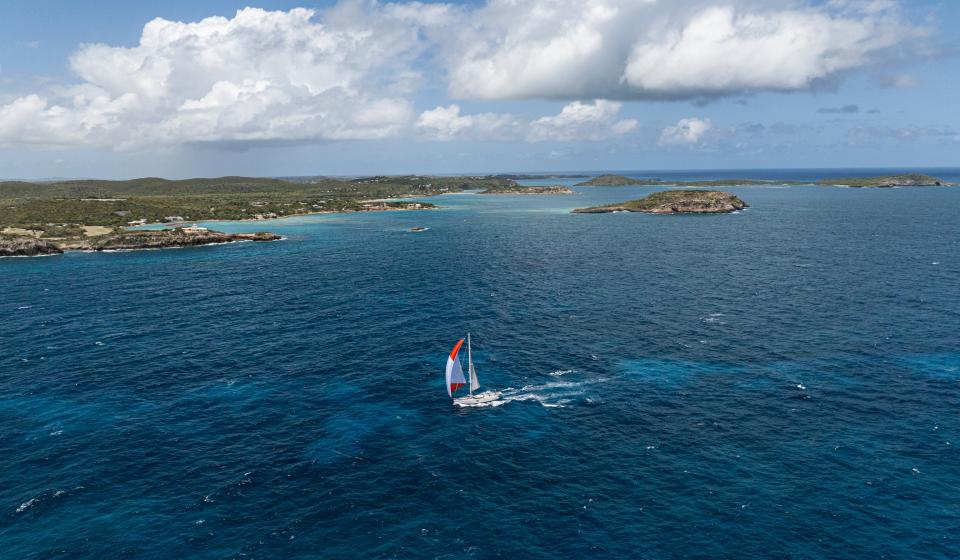 Oyster Antigua Regatta 2025 Drone Sailing