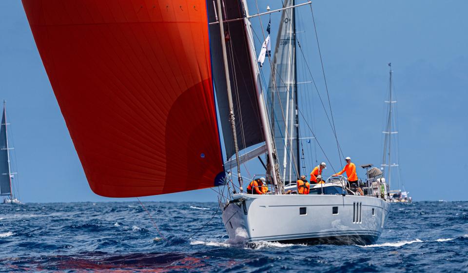Oyster Antigua Regatta 2025 Oyster 595 Carina Spinnaker