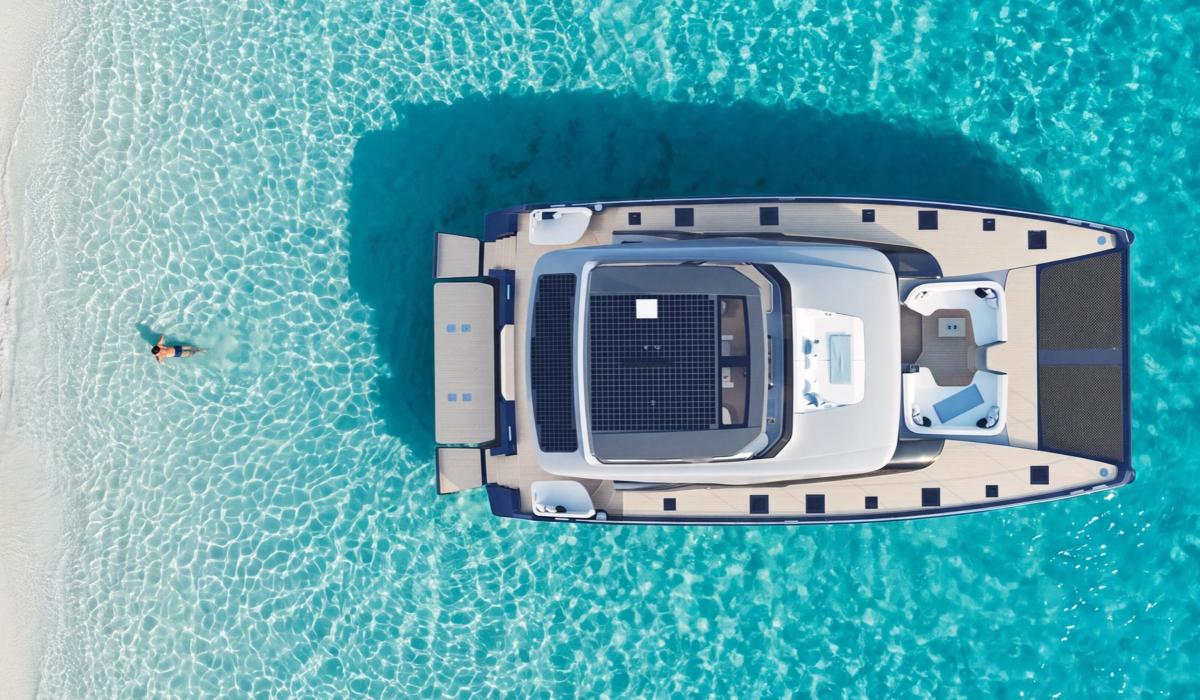 Oyster P60 Shallow aerial view 1