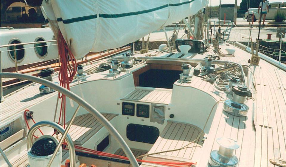 Oyster SJ41 Helm and foredeck