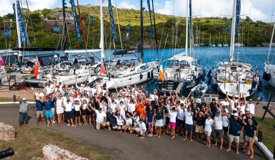 Oyster World Rally 2022 23 participants in Antigua