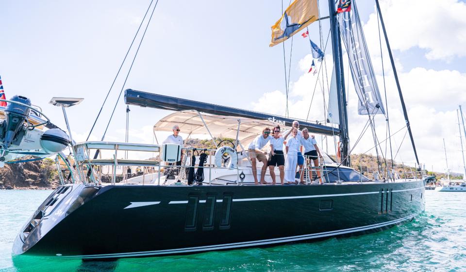 Oyster World Rally 2024 25 Finish Antigua Skana