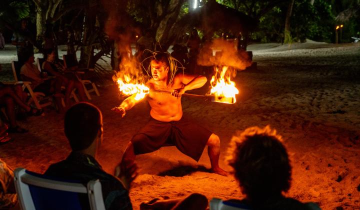 Oyster World Rally 2026 27 Fire Dancers French Polynesia