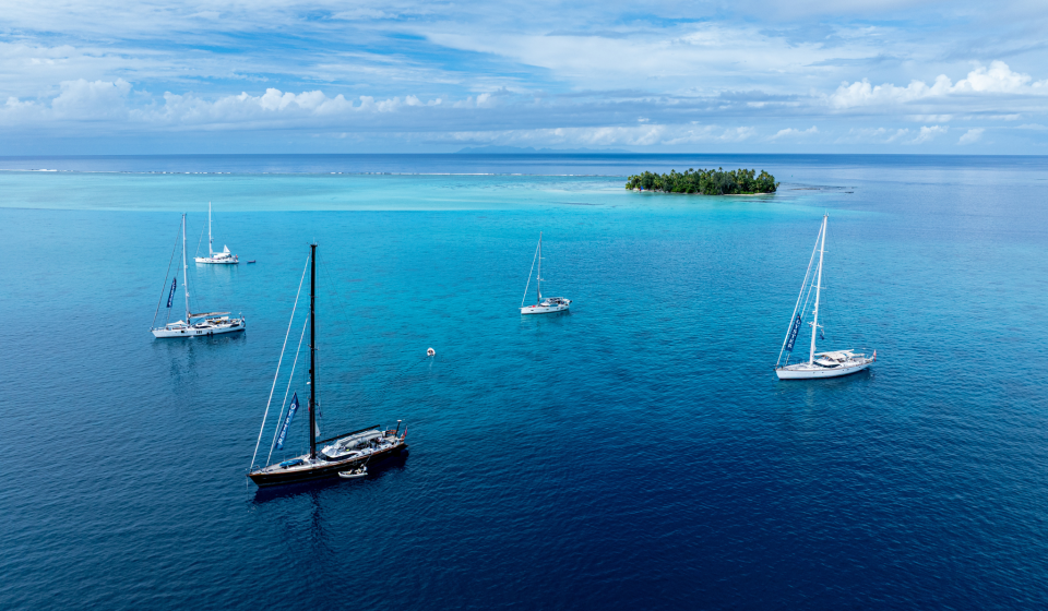 Oyster World Rally 2026 27 Fleet At Anchor French Polynesia