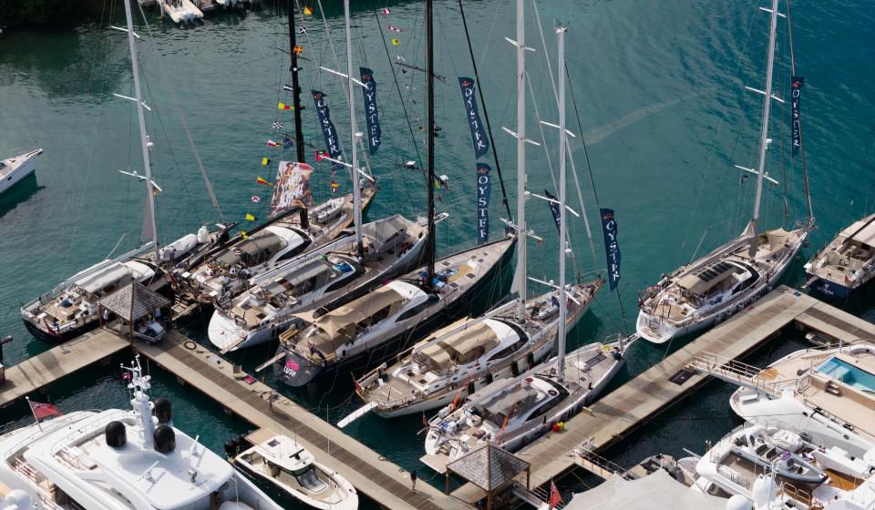 Oyster World Rally 2026 27 Yachts At Dock Antigua 4