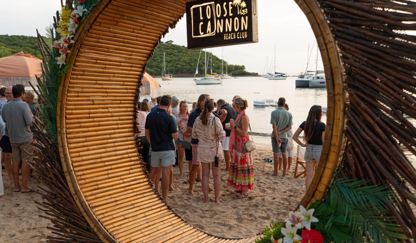 Oyster World Rally 2026 27 beach party loose cannon antigua