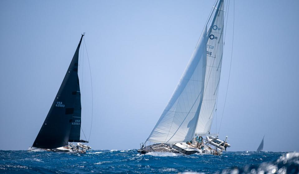 Oyster Yachts Antigua Regatta 2023 Irish Blessing and Black Lion Sailing