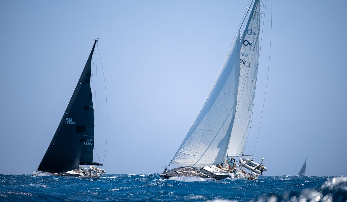 Oyster Yachts Antigua Regatta 2023 Irish Blessing and Black Lion Sailing